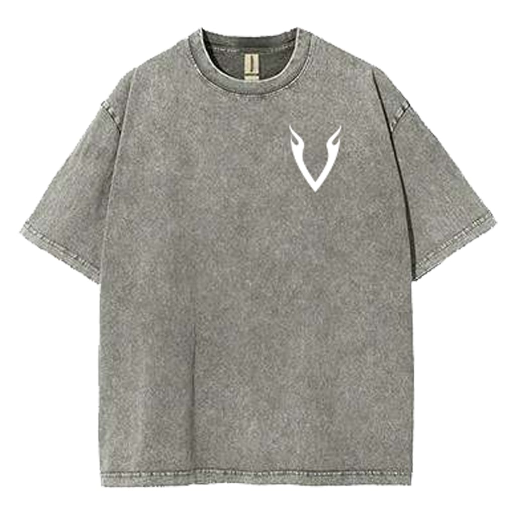 Valhallan Acid Washed Oversized Pump Cover Gray Front