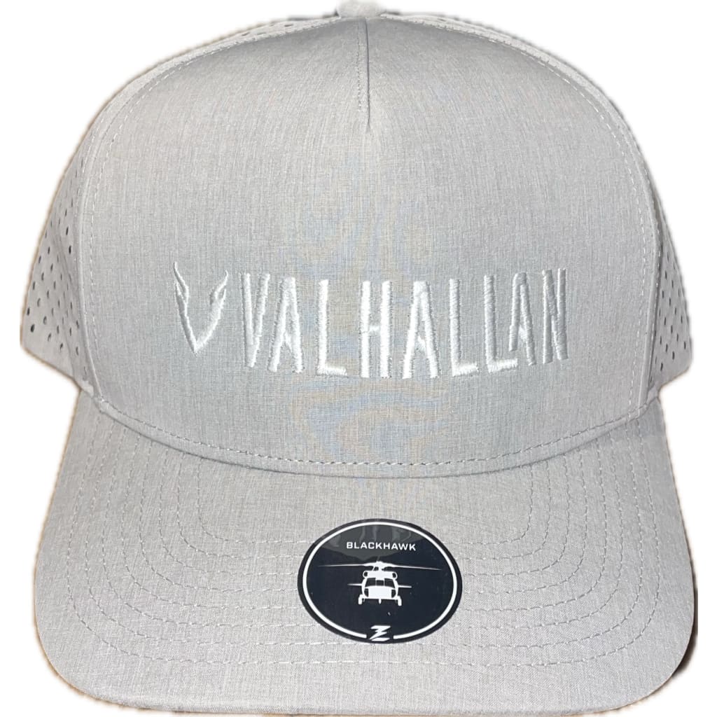 Valhallan Premium Zapped Hat - Grey - White Stitch
