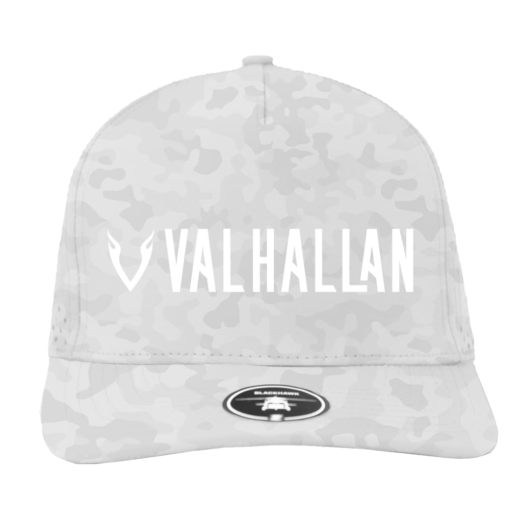 Valhallan Premium Zapped Hat - Snow Camo - White Stitch