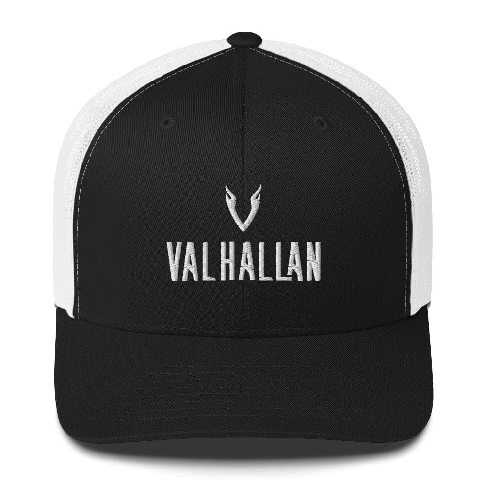 Valhallan Trucker Cap - Black/ White